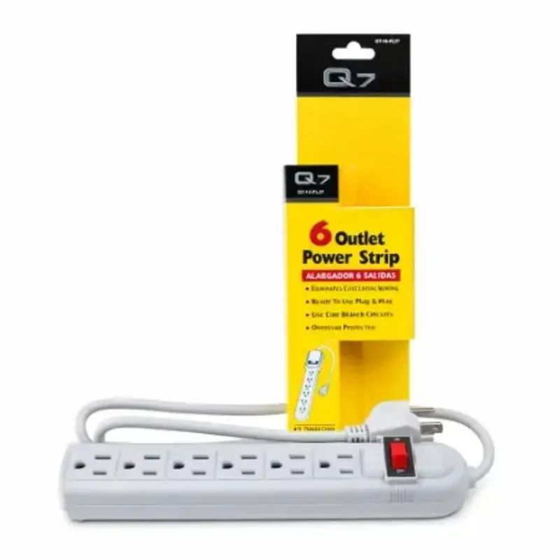 REGLETA ELECTRICA Q7 6 SALIDAS - 85 CM