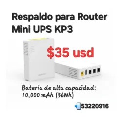 Respaldo para Router Mini UPS KP3 10,000 mAh