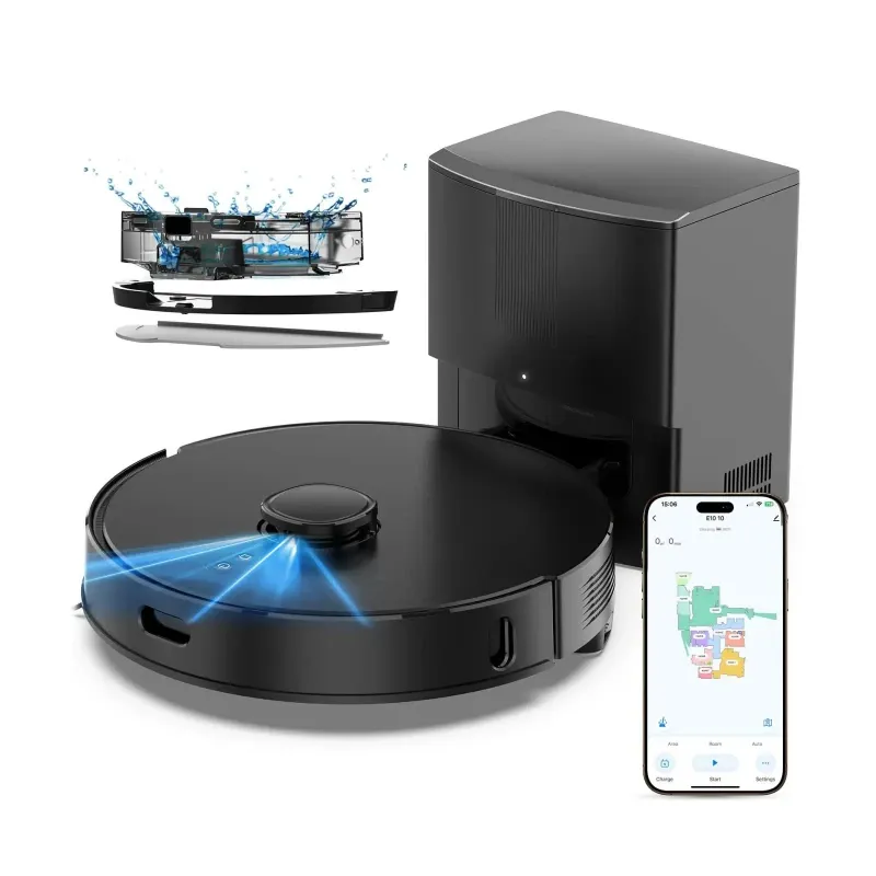 Robot aspirador y fregasuelos BOTLUXE E10+ para limpieza automática del hogar