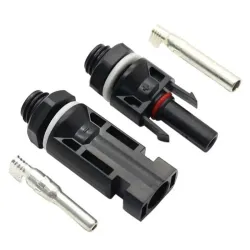 Set de conectores MC4 Macho y hembra para paneles Solares