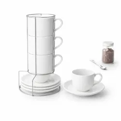 Set de Tazas con Organizador Vertical