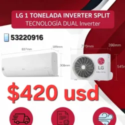 Split LG inverter 1 Tonelada