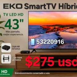Televisor 43" Smart Tv Híbrido EKO