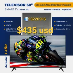 Televisor Smart TV EKO 50 pulgadas Híbrido.