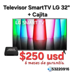 Televisor Smart Tv LG 32 pulgadas + Cajita Decodificadora 