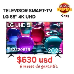 Televisor Smart TV LG 65 pulgadas 4K UHD