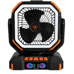 VENTILADOR RECARGABLE PORTÁTIL F22 CON LUZ LED 40000mAh