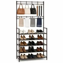 ZAPATERA DE 5 NIVELES CON PERCHA