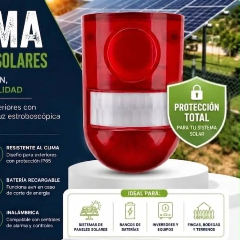 Alarma para paneles solares