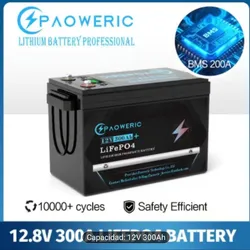 🔋🔋🔋Batería LifeP04 12.8v x 300Ah 3840Wh  +De 10000 ciclos de carga de vida útil