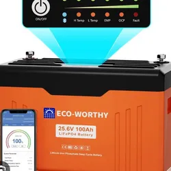🔋🔋🔋Batería LifeP04 Eco-Worthy Edición 24v x 100Ah 2560Wh Con bluetooth
