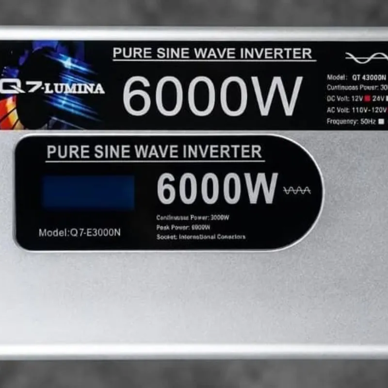 Convertidor de 12v 6000 w onda pura