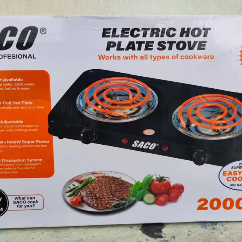 Hornilla eléctrica doble