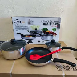 Juegos de Carderos de Inducción y de gas con sus tapas 