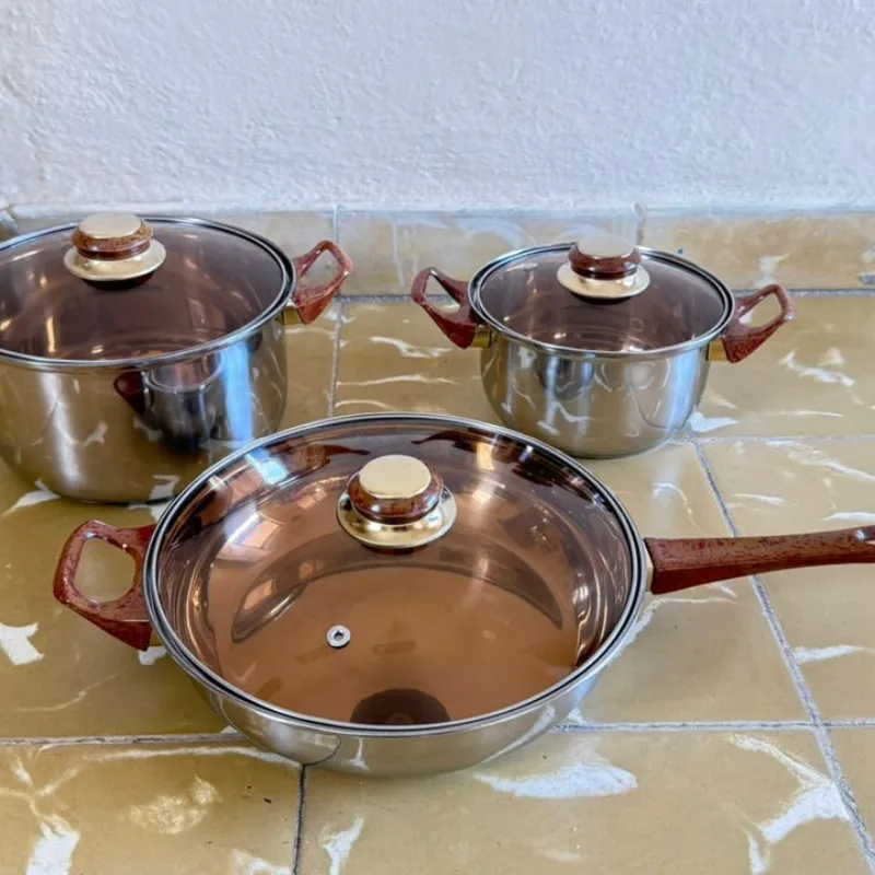 Juegos De Carderos de Inducción y de gas con sus tapas 