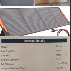 📦Panel plegable de 200w  💪🏻Ideales para estaciones de energía ⚡️ Ecoflow o bluetti