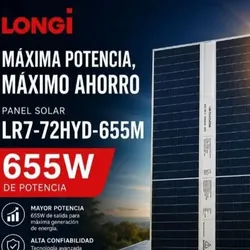 ☀️☀️☀️Paneles Solares Longy de 655W