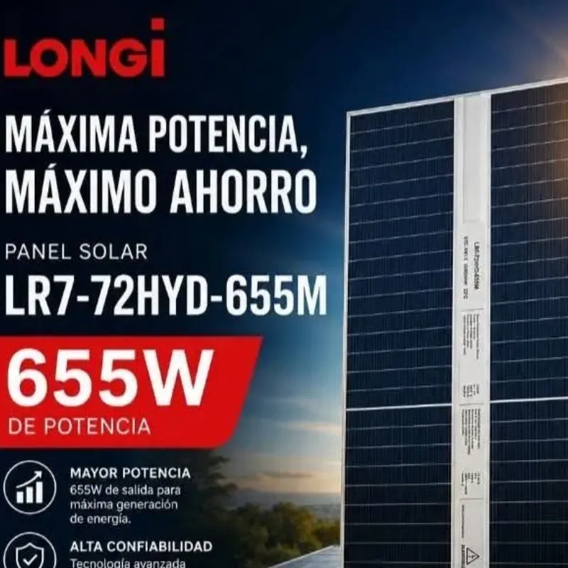 ☀️☀️☀️Paneles Solares Longy de 655W
