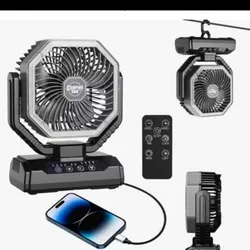 Ventilador recargable batería de litio 20 mil mha