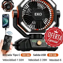 Ventilador recargable 