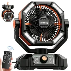 Ventilador recargable con mandos 