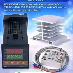 Control digital. Control PID (ej. REX-C100) REX-C100 PID Temperature Controller 0⁰-400⁰/ 0-1300⁰C