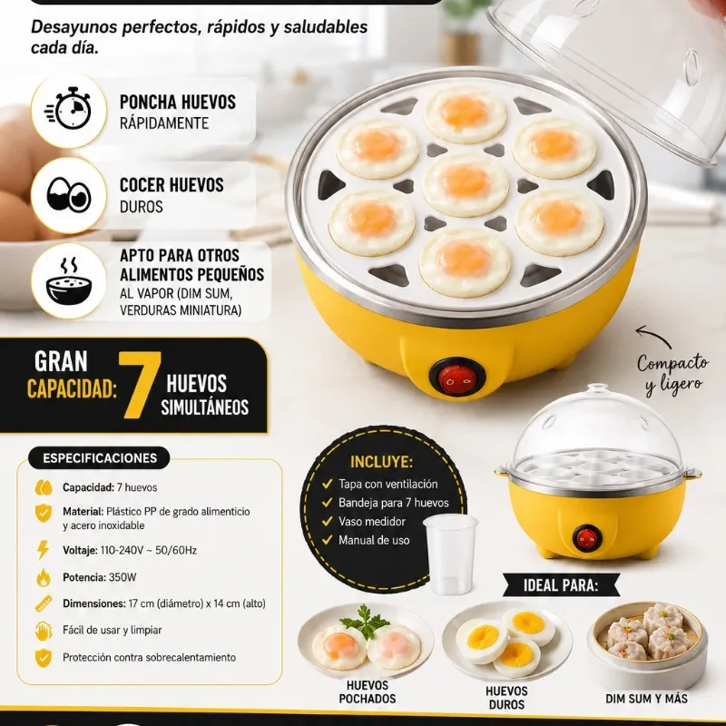 Máquina cocedora de huevos