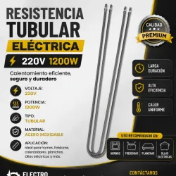 Resistencia eléctrica 220V 1200W