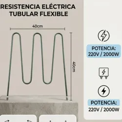 Resistencia eléctrica 220V 2000W