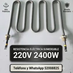 Resistencia eléctrica sumergible tipo M 240V 2400W