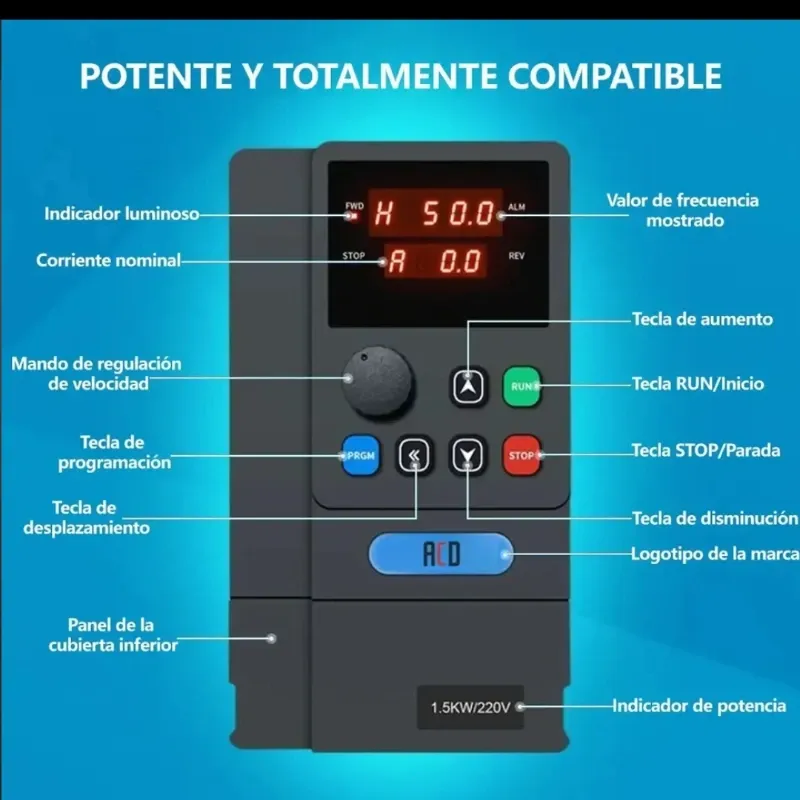 Variador de Frecuencia VFD 2.2KW 3HP