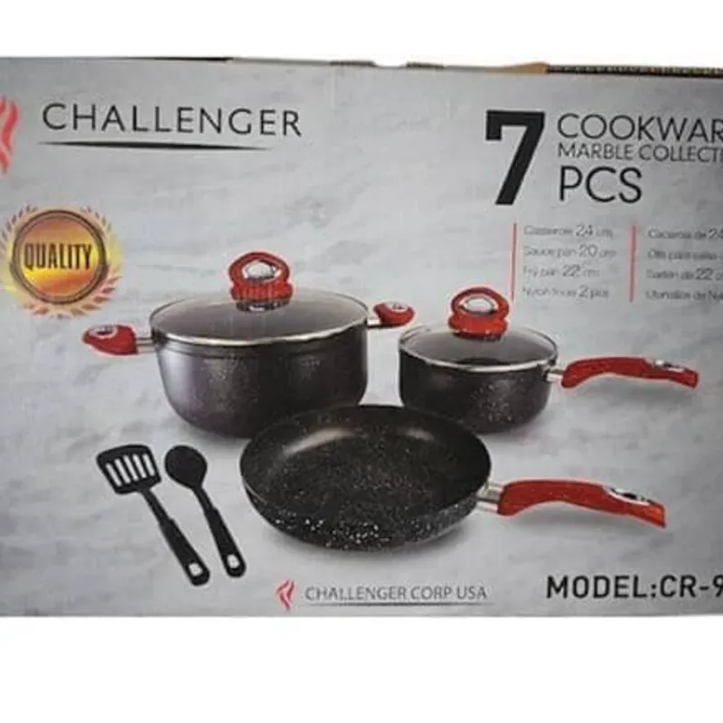 COCINA INFRARROJO CHALLENGER CON SET DE CAZUELAS