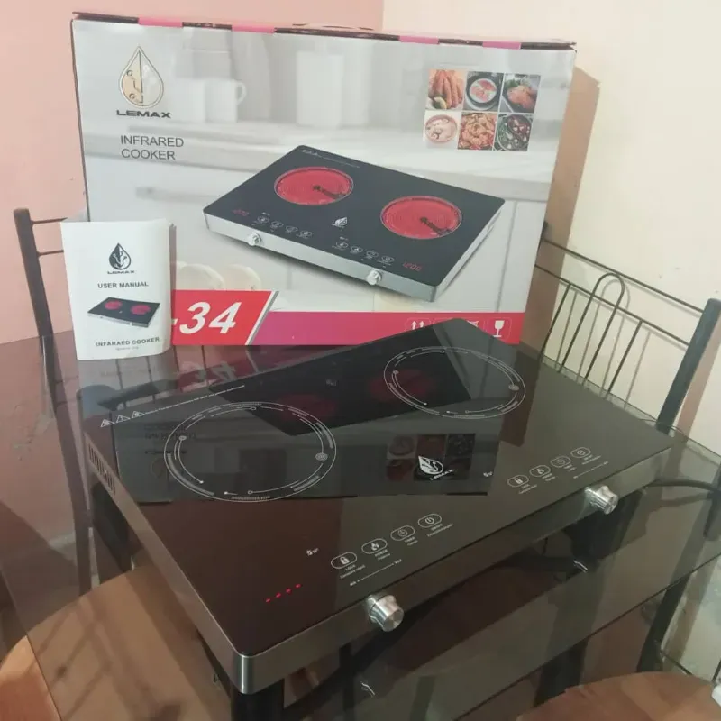 COCINA INFRARROJO LEMAX DOBLE