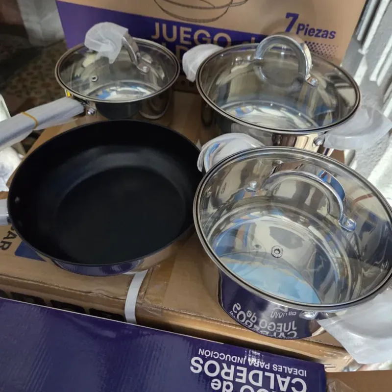 JUEGO DE CALDEROS ALLNOVU (7 Piezas)