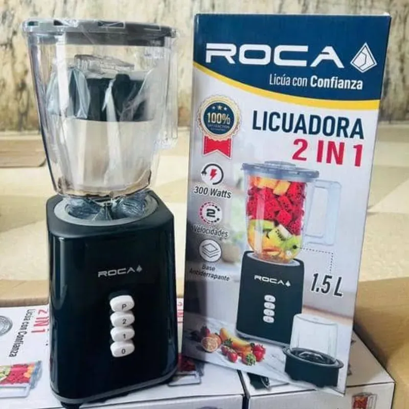 LICUADORA ROCA 2 EN 1 CON MOLEDOR DE ESPECIE 