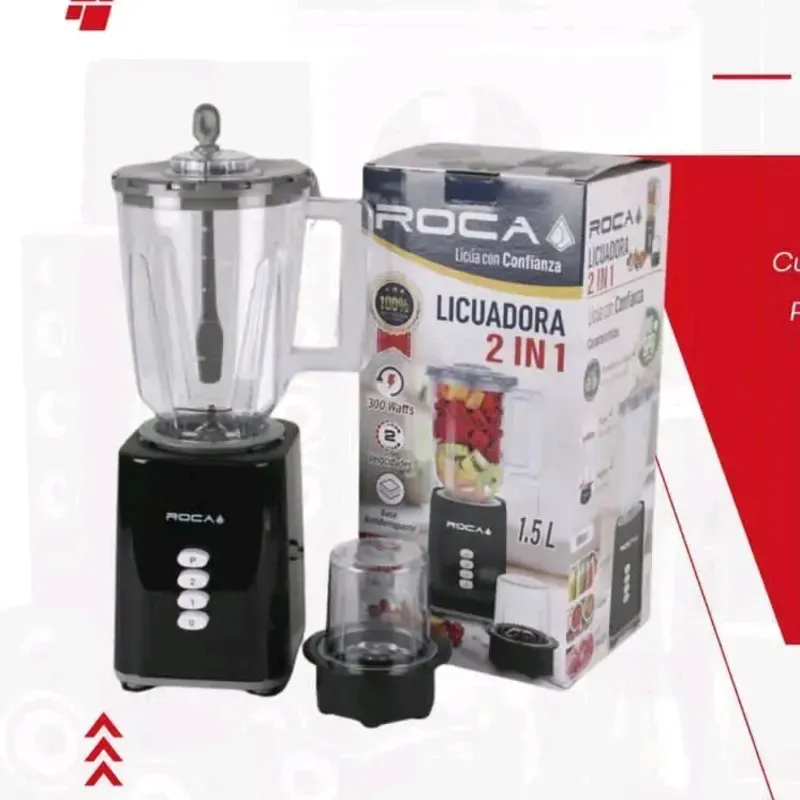 LICUADORA ROCA 2 EN 1 CON MOLEDOR DE ESPECIE 