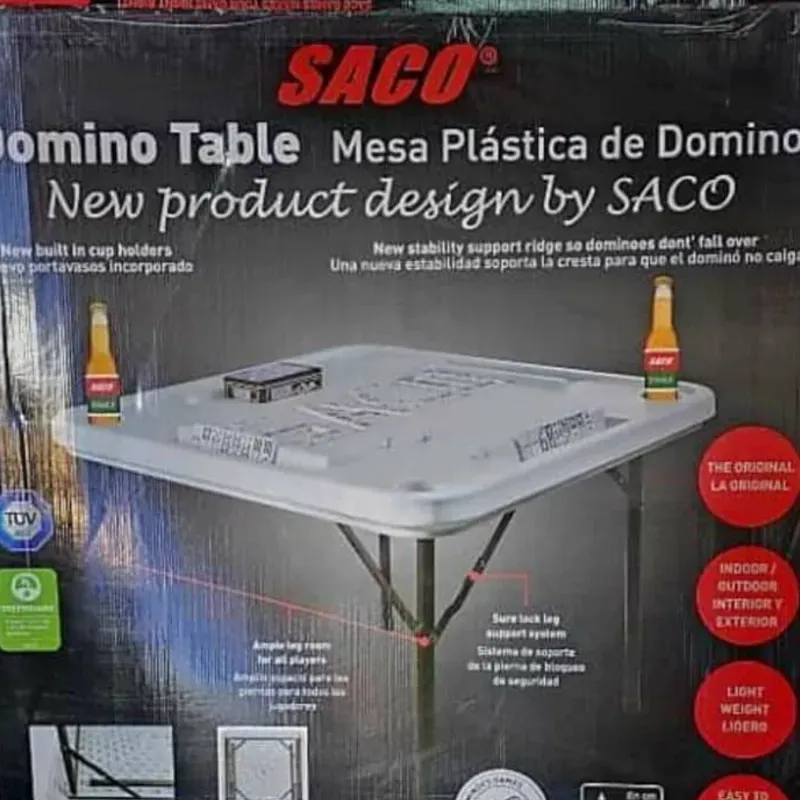MESA PLÁSTICA DE DOMINO SACO