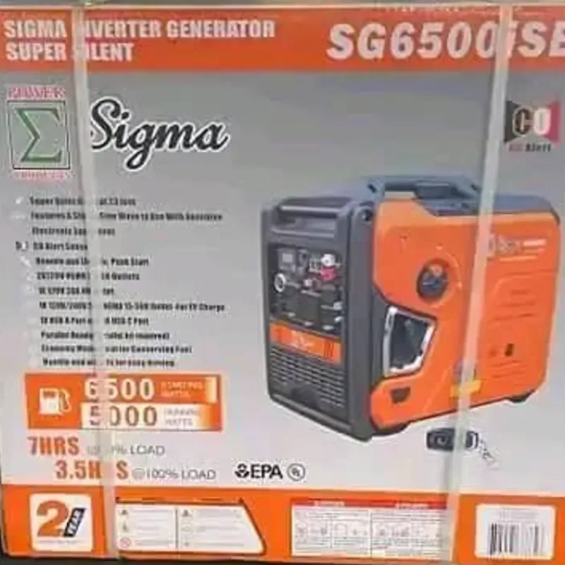 PLANTA ELÉCTRICA SUPER INVERTER SIGMA 6500W.