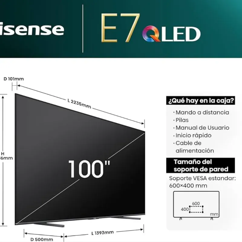 SMART TV HISENSE 100" (2024)