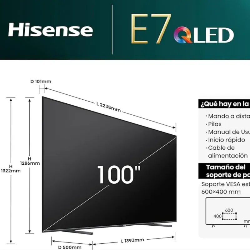 SMART TV HISENSE 100" (2024)