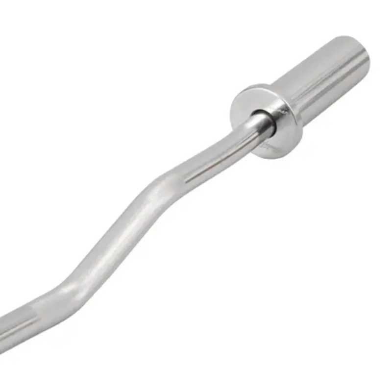 Barra Olímpica Curva EZ – Acero Cromado | 50 mm