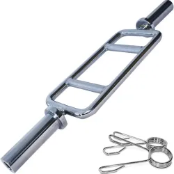 Barra Olímpica Romana (Hex Bar) – Acero Cromado | 50 mm