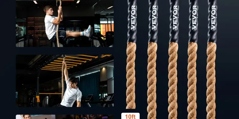 Cuerda de Escalada para Gimnasio 15 ft (4.58 m) – Diámetro 1.5” (38 mm) – Alta Resistencia 500 lb – Entrenamiento Funcional y Fuerza (BAJO PEDIDO)