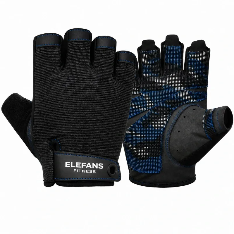 Guantillas ELEFANS WGA-T2H Antideslizantes, Acolchadas y Transpirables para Gym, Pesas, Cross Training y Fitness