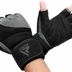 Guantillas ELEFANS WGM-L4 | Con Muñequera Larga y Palma Antideslizante L / Negro