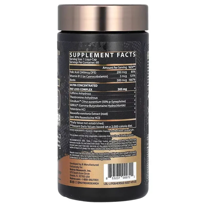 Lipo-6® Hers – Quemador de Grasa Avanzado para Mujeres