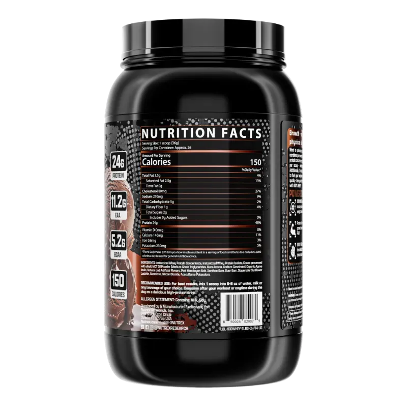 Nutrex® 100% Whey Protein 2Lb - 26 servings 