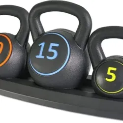 Set de Pesas Rusas (Kettlebells) 30 LB — 5LB + 10LB + 15LB