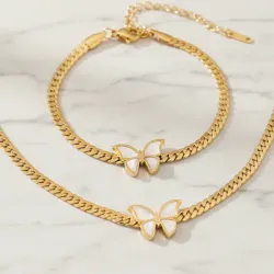 Set de Mariposa Blanca