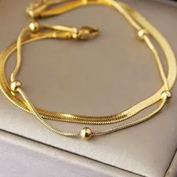 Tobilleras Doble de Cadena